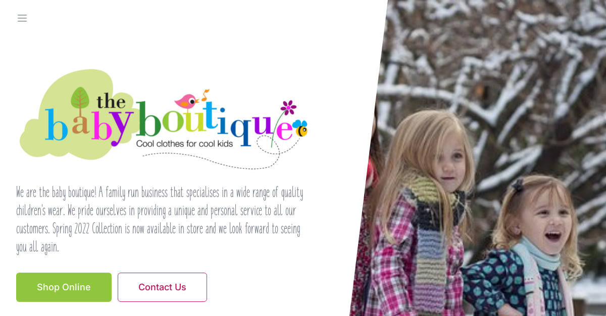 Baby 2025 boutique websites